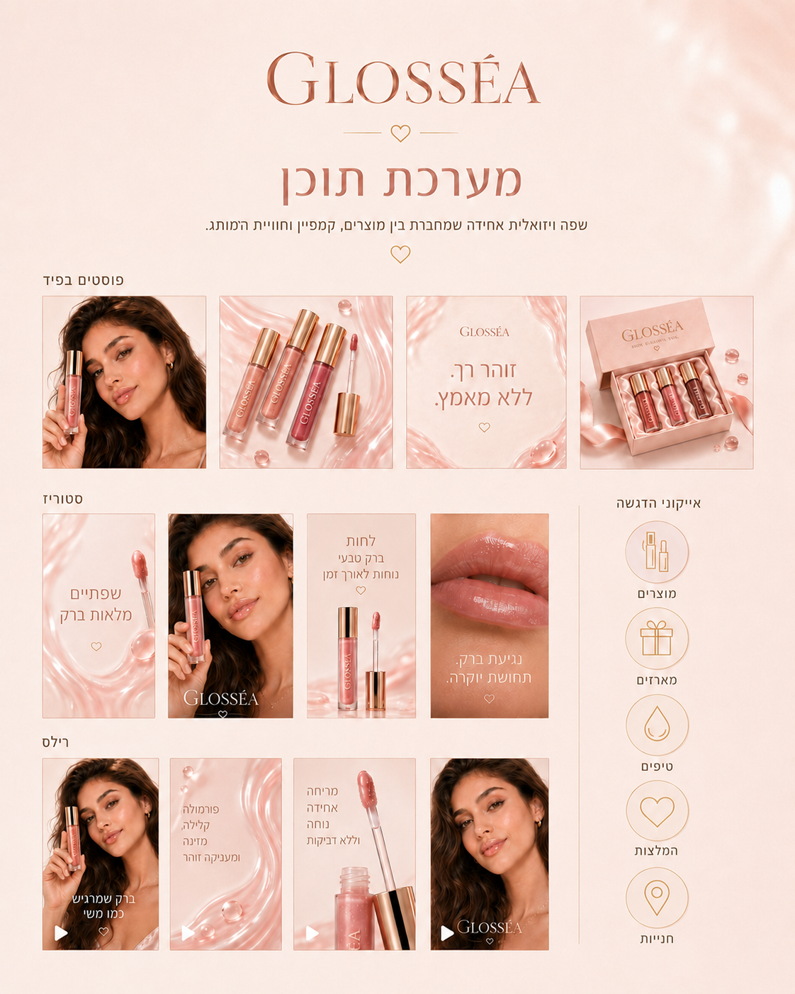 Glosséa מערכת תוכן מלאה